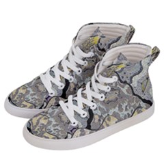 Supersonic Spaceships Men s Hi-top Skate Sneakers by chellerayartisans