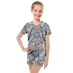 Supersonic Spaceships Kids  Mesh Tee And Shorts Set