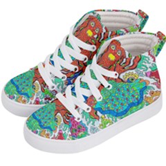 Ocalafish Kid s Hi-top Skate Sneakers by chellerayartisans