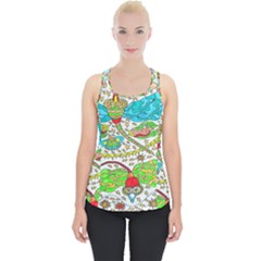 Cosmic Dragonflies Piece Up Tank Top by chellerayartisans