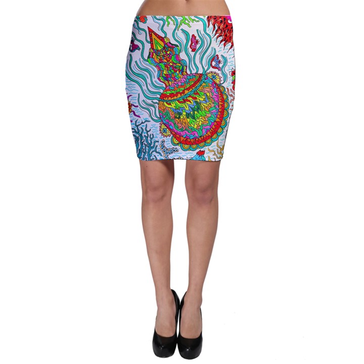 Supersonic Squid Bodycon Skirt