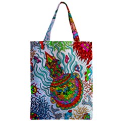 Supersonic Squid Zipper Classic Tote Bag by chellerayartisans