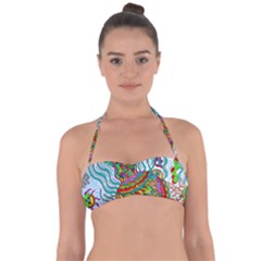 Supersonic Squid Halter Bandeau Bikini Top by chellerayartisans