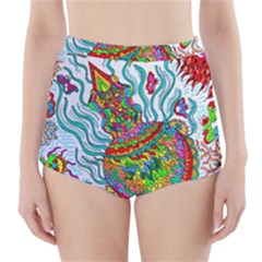 Supersonic Squid High-waisted Bikini Bottoms by chellerayartisans