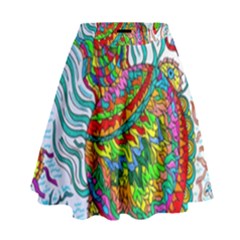 Supersonic Squid High Waist Skirt by chellerayartisans