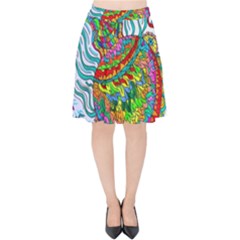 Supersonic Squid Velvet High Waist Skirt by chellerayartisans