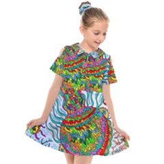 Supersonic Squid Kids  Short Sleeve Shirt Dress