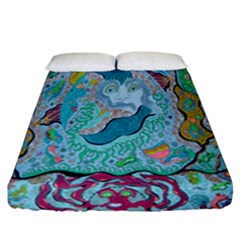 Mystic Mermaid Fitted Sheet (california King Size) by chellerayartisans