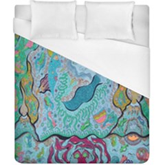 Mystic Mermaid Duvet Cover (california King Size) by chellerayartisans