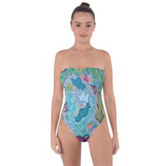 Mystic Mermaid Tie Back One Piece Swimsuit by chellerayartisans