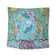 Mystic Mermaid Square Tapestry (small) by chellerayartisans