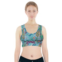 Mystic Mermaid Sports Bra With Pocket by chellerayartisans