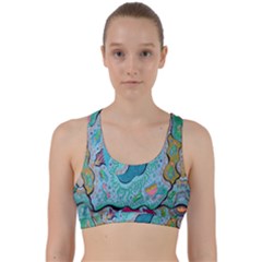 Mystic Mermaid Back Weave Sports Bra by chellerayartisans