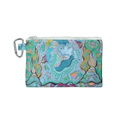 Mystic Mermaid Canvas Cosmetic Bag (small) by chellerayartisans