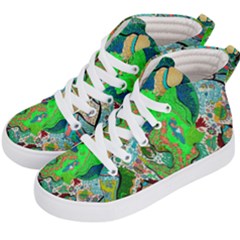 Volcanic Seahorse Kid s Hi-top Skate Sneakers by chellerayartisans