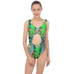 Volcanic Seahorse Center Cut Out Swimsuit by chellerayartisans