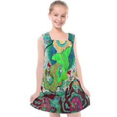 Volcanic Seahorse Kids  Cross Back Dress by chellerayartisans