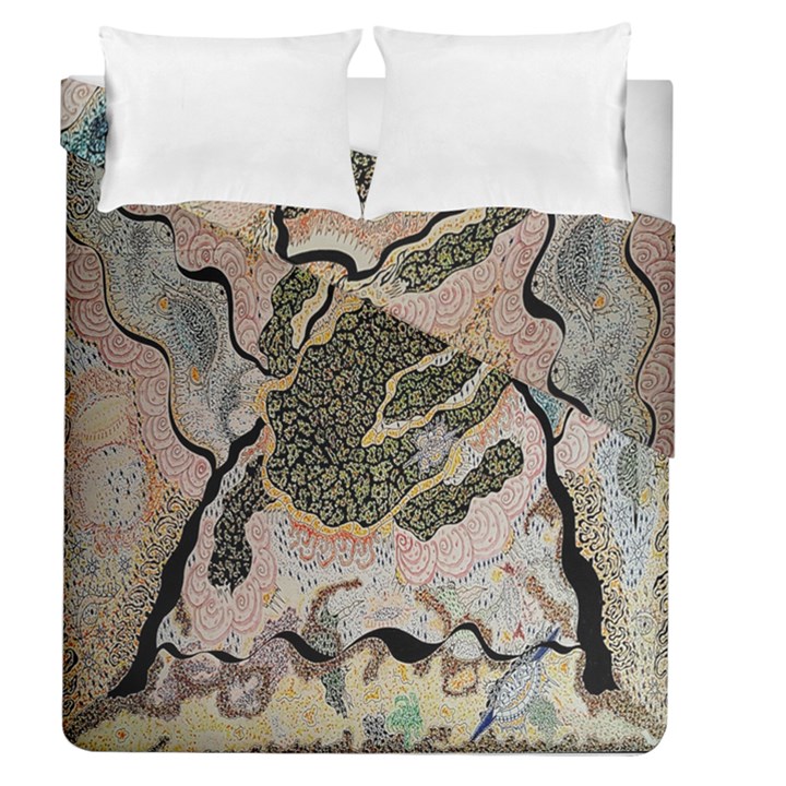 Lizard Volcano Duvet Cover Double Side (Queen Size)