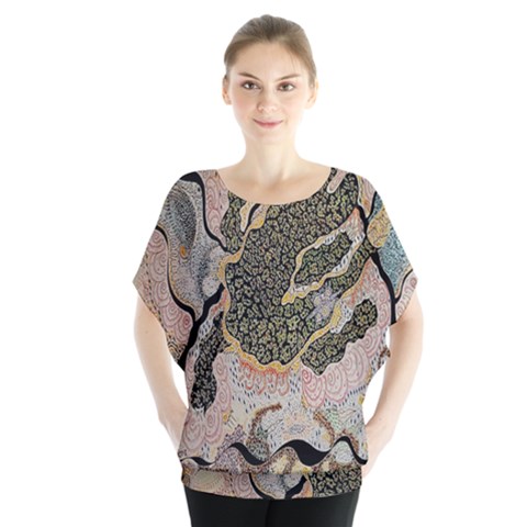 Lizard Volcano Blouse by chellerayartisans