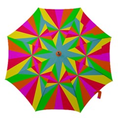 Neon Rainbow Burst Hook Handle Umbrellas (medium) by PodArtist