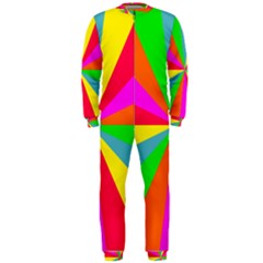 Neon Rainbow Burst Onepiece Jumpsuit (men)  by PodArtist