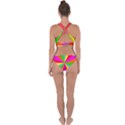 Neon Rainbow Burst Cross Back Hipster Bikini Set View2