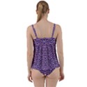 Ornate Forest Of Climbing Flowers Twist Front Tankini Set View2