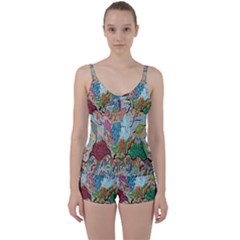 Supersonic Volcano Wizard Tie Front Two Piece Tankini by chellerayartisans