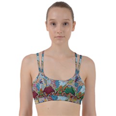 Supersonic Volcano Wizard Line Them Up Sports Bra by chellerayartisans