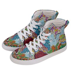 Supersonic Volcano Wizard Men s Hi-top Skate Sneakers by chellerayartisans