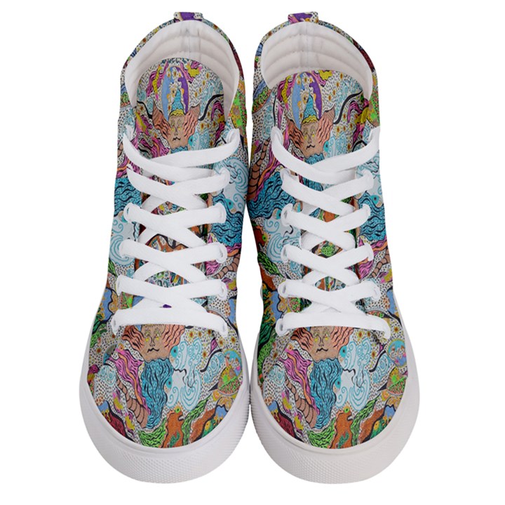 Supersonic Volcano Wizard Women s Hi-Top Skate Sneakers