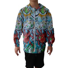 Volcano Submarine Hooded Windbreaker (kids) by chellerayartisans