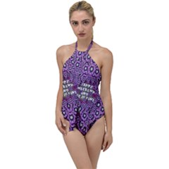 Forest Of Climbing Flowers And Life Is Fine Go With The Flow One Piece Swimsuit by pepitasart