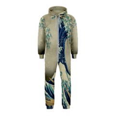 The Classic Japanese Great Wave Off Kanagawa By Hokusai Hooded Jumpsuit (kids) by PodArtist