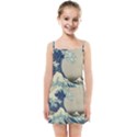 The Classic Japanese Great Wave off Kanagawa by Hokusai Kids Summer Sun Dress View1