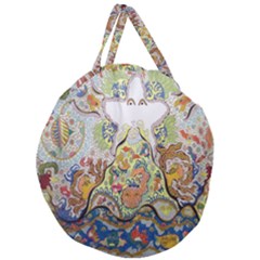 Starfish Giant Round Zipper Tote by chellerayartisans