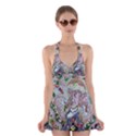 Transparent volcano fish Halter Dress Swimsuit  View1