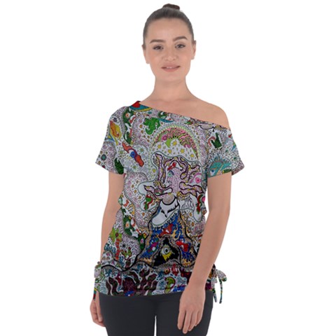 Transparent Volcano Fish Tie-up Tee by chellerayartisans