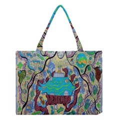 Cosmic Blue Submarine Medium Tote Bag by chellerayartisans