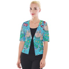 Mesmerizing Mermaid Cropped Button Cardigan by chellerayartisans