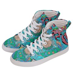 Mesmerizing Mermaid Men s Hi-top Skate Sneakers by chellerayartisans