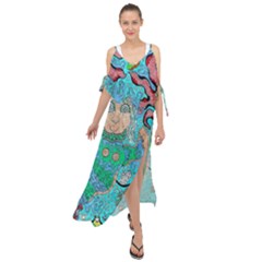 Mesmerizing Mermaid Maxi Chiffon Cover Up Dress by chellerayartisans