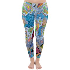 Angel Mermaids Classic Winter Leggings by chellerayartisans