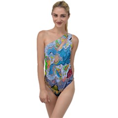 Angel Mermaids To One Side Swimsuit by chellerayartisans