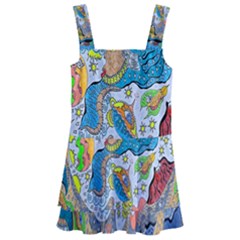 Angel Mermaids Kids  Layered Skirt Swimsuit by chellerayartisans