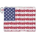 USA Flag Halloween Holiday Nightmare Stripes Canvas Cosmetic Bag (XXL) View1