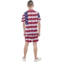 USA Flag Halloween Holiday Nightmare Stripes Men s Mesh Tee and Shorts Set View2