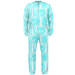 Aqua Blue Colored Waikiki Surfboards  Onepiece Jumpsuit (men)  by PodArtist