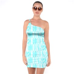 Aqua Blue Colored Waikiki Surfboards  One Soulder Bodycon Dress by PodArtist