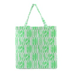 Bright Lime Green Colored Waikiki Surfboards  Grocery Tote Bag by PodArtist